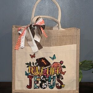 Canvas Tote Bag with Inspirational Design